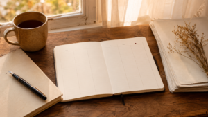 Agenda ouvert symbolisant le retour des articles du samedi sur le blog